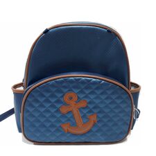 Mochila Grande Azul no Jardim Arpoador