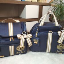 Mochila 2 em 1 Exclusiva e Bolsa com Nome do Bebê Bordado